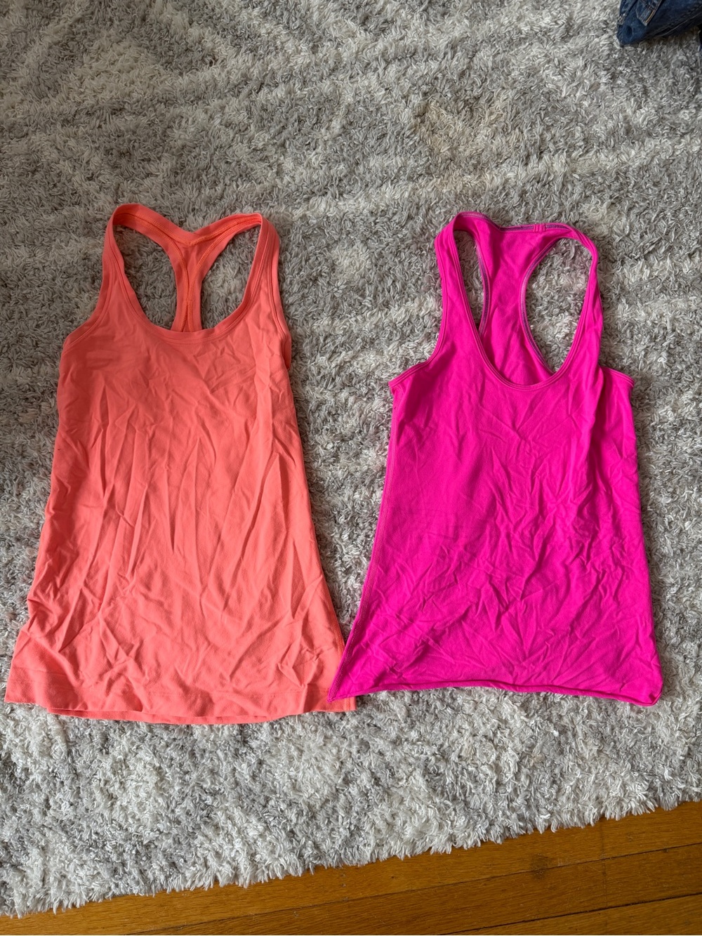 Lululemon Racerback Tank Tops - Pink & Coral